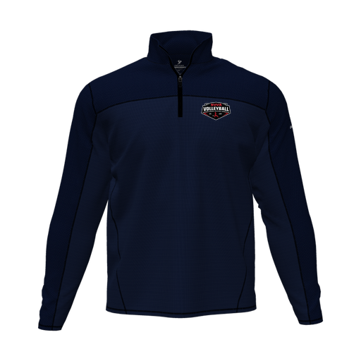 [CUS-DFW-QTRZ-PER-LSL-NVY-AS-LOGO1] Quarter Zip Pullover (Adult S, Navy, Logo 1)