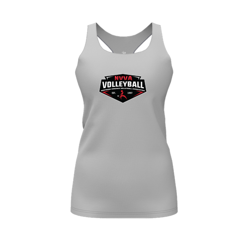 [FT0TRBGY-FYS-LOGO1] Decker Racerback Tank Top (Female Youth S, Gray, Logo 1)
