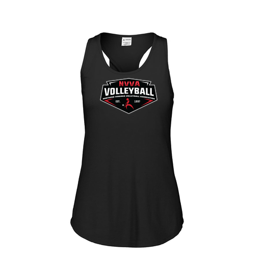 [3078.K94.S-LOGO1] Ladies Tri Blend Tank Top (Female Adult S, Black, Logo 1)