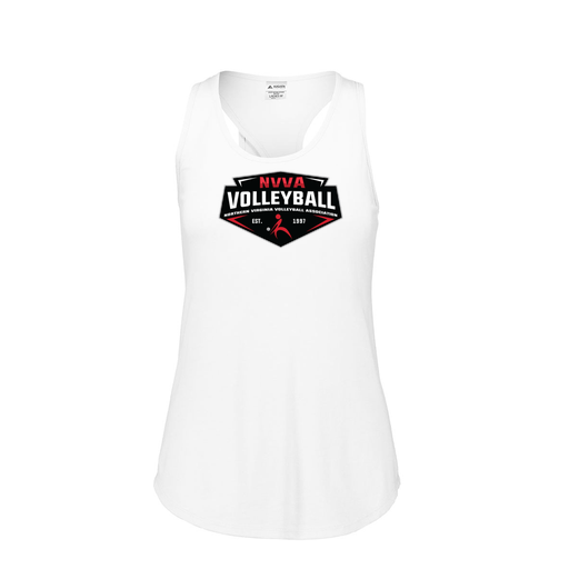 [FT0TUBWH-FAS-LOGO1] Ladies Tri Blend Tank Top (Female Adult S, White, Logo 1)