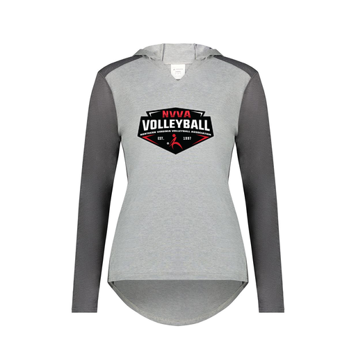 [6902.30V.XS-LOGO1] Ladies Vintage Hoodie (Female Adult XS, Gray, Logo 1)