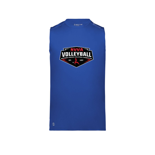 [222593.060.S-LOGO1] Men's CoolDry TankTop (Adult S, Royal, Logo 1)