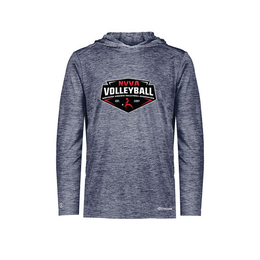 [FOLHCGNV-AS-LOGO1] Decker Men's Charge Hoodie (Adult S, Navy, Logo 1)