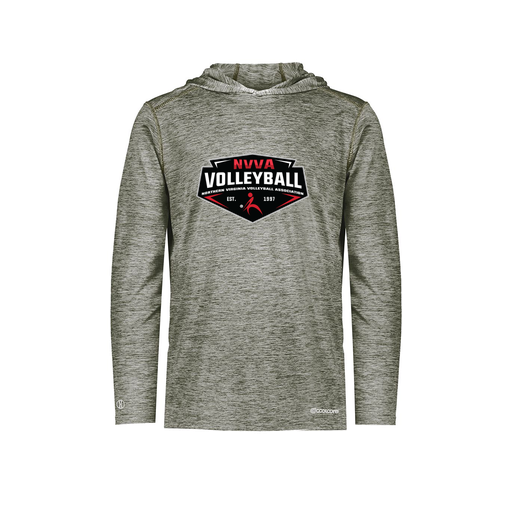 [FOLHCGGY-AS-LOGO1] Men's Charge Hoodie (Adult S, Gray, Logo 1)