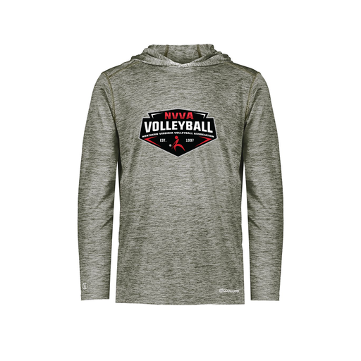 [FOLHCGGY-YS-LOGO1] Decker Youth Charge Hoodie (Youth S, Gray, Logo 1)