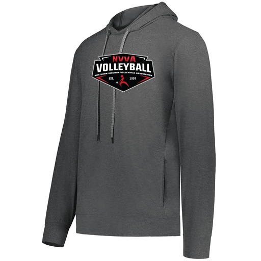 [222598.013.S-LOGO1] Men's Ventura Thin Knit Hoodie (Adult S, Gray, Logo 1)