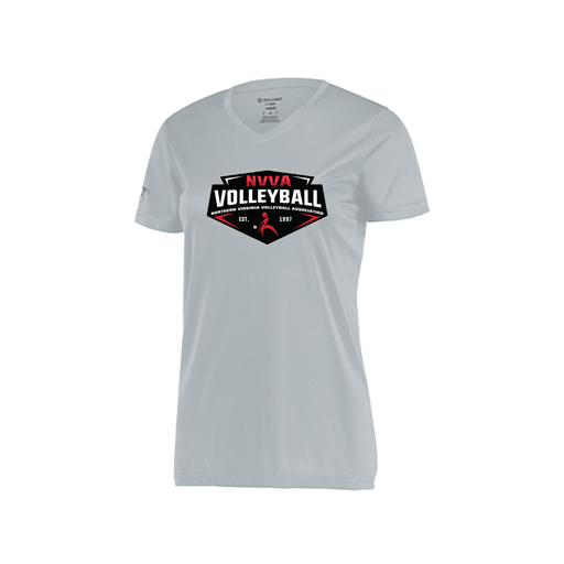 [222820.099.S-LOGO1] Ladies Movement Dri Fit Shirt (Female Adult S, Silver, Logo 1)